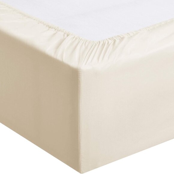 New 3-Piece Deep Pocket Beige Bedding Sheets • Twin - Picture 4 of 5
